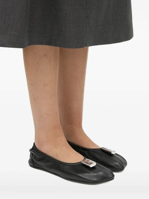 charm gathered ballet flats