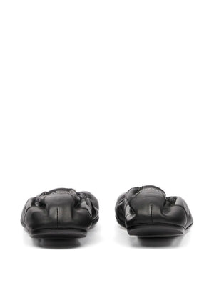 charm gathered ballet flats