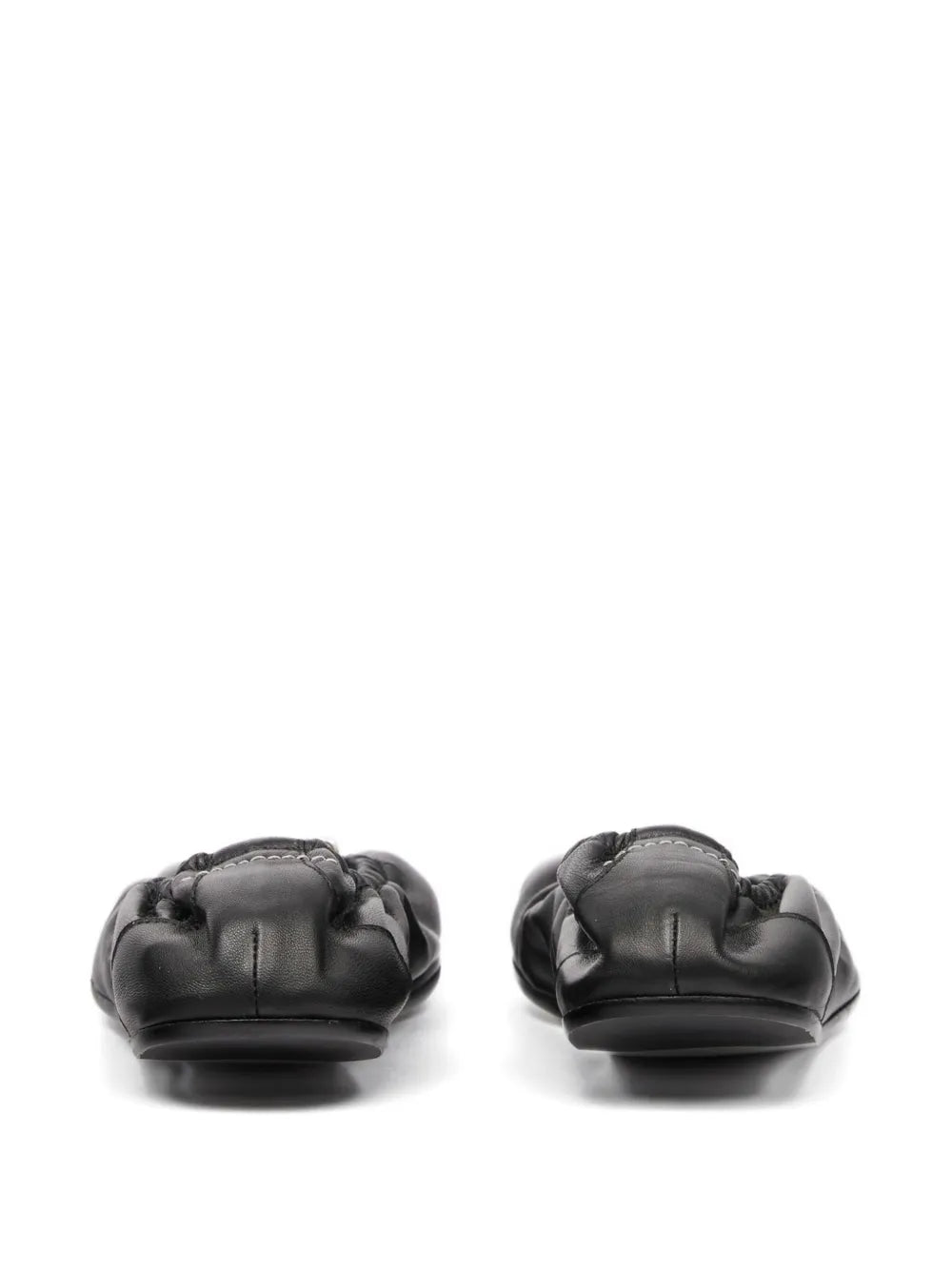 charm gathered ballet flats