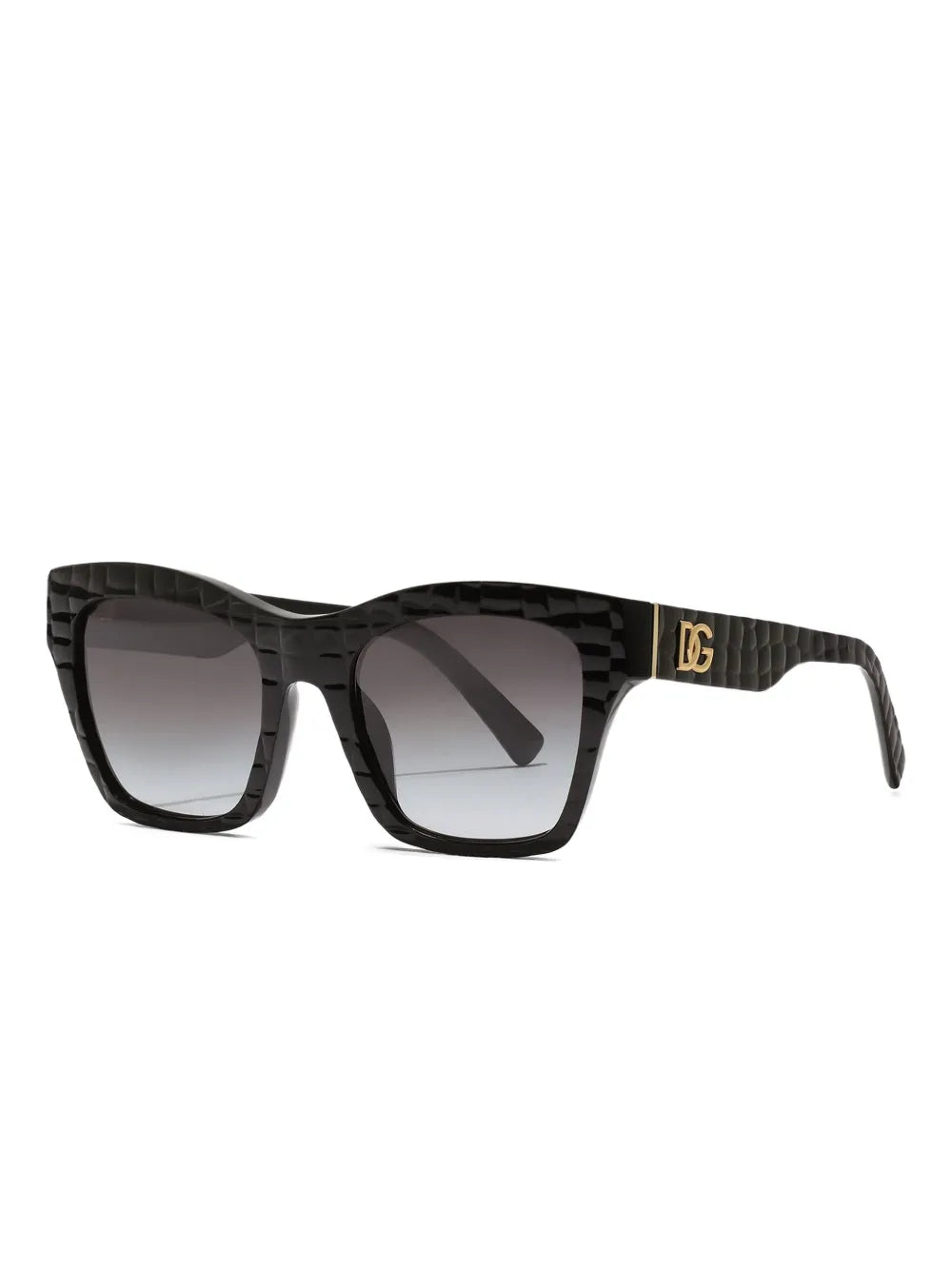 DG Crossed textured square-frame sunglasses