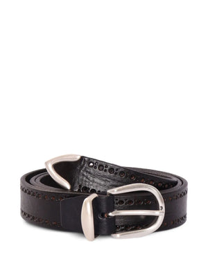 perforated leather belt
