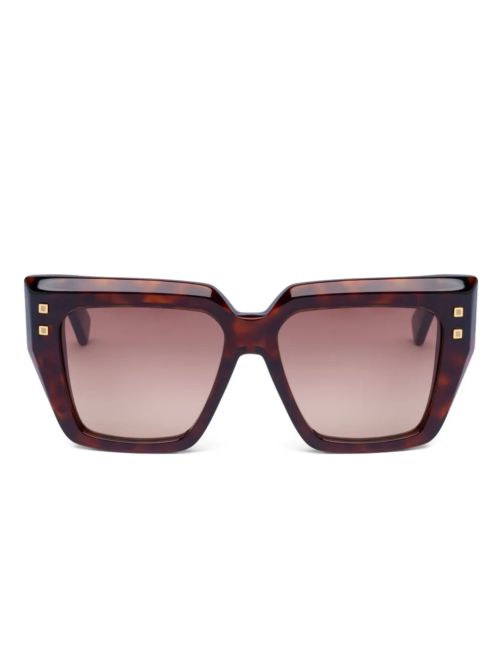 studded geometric-frame sunglasses