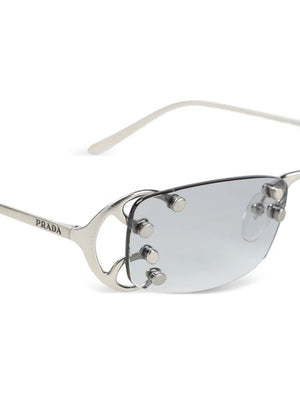 studded rectangle sunglasses