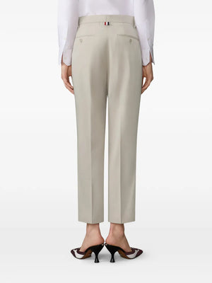 cotton tailored trousers