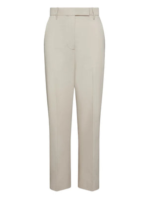 cotton tailored trousers