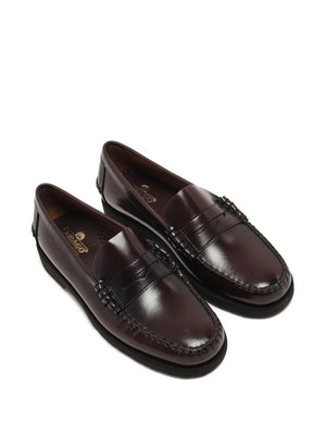 Dan Po leather penny loafers