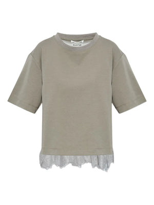 lace-trim T-Shirt