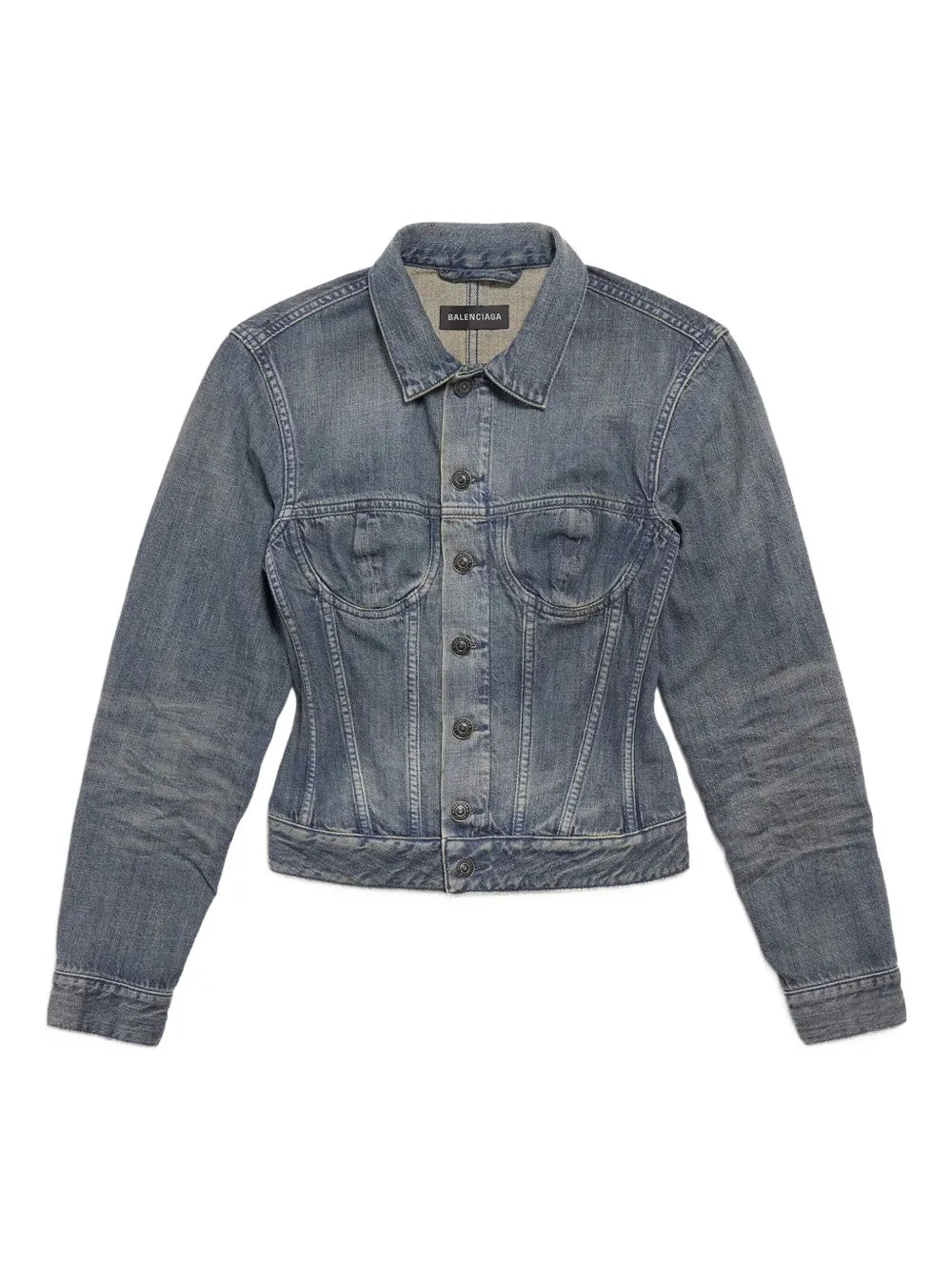 corset-style denim jacket