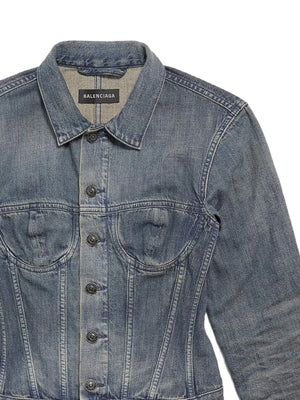 corset-style denim jacket