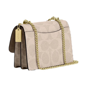Coach Klare Crossbody Bag In Blocked Signature Canvas Signature Canvas-Gold-Sand-Tan