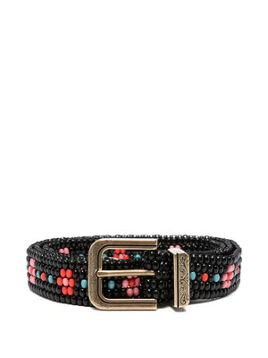 beaded buckle belt
