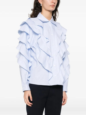 ruffled cotton shirt