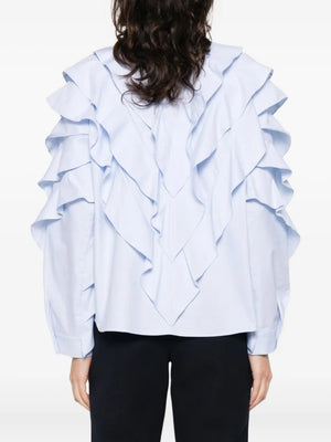 ruffled cotton shirt