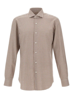 checked long-sleeves shirt