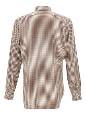checked long-sleeves shirt