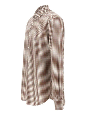 checked long-sleeves shirt