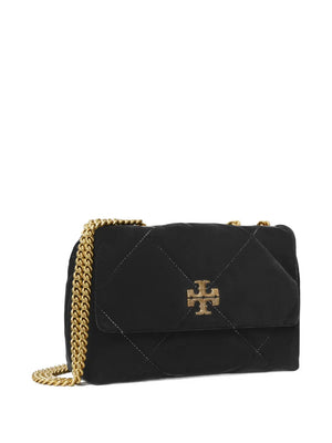 small Kira diamond-quilted velvet shoulder bag