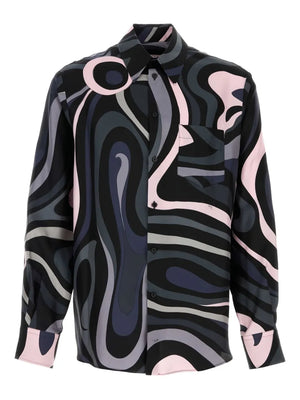 printed silk shirt