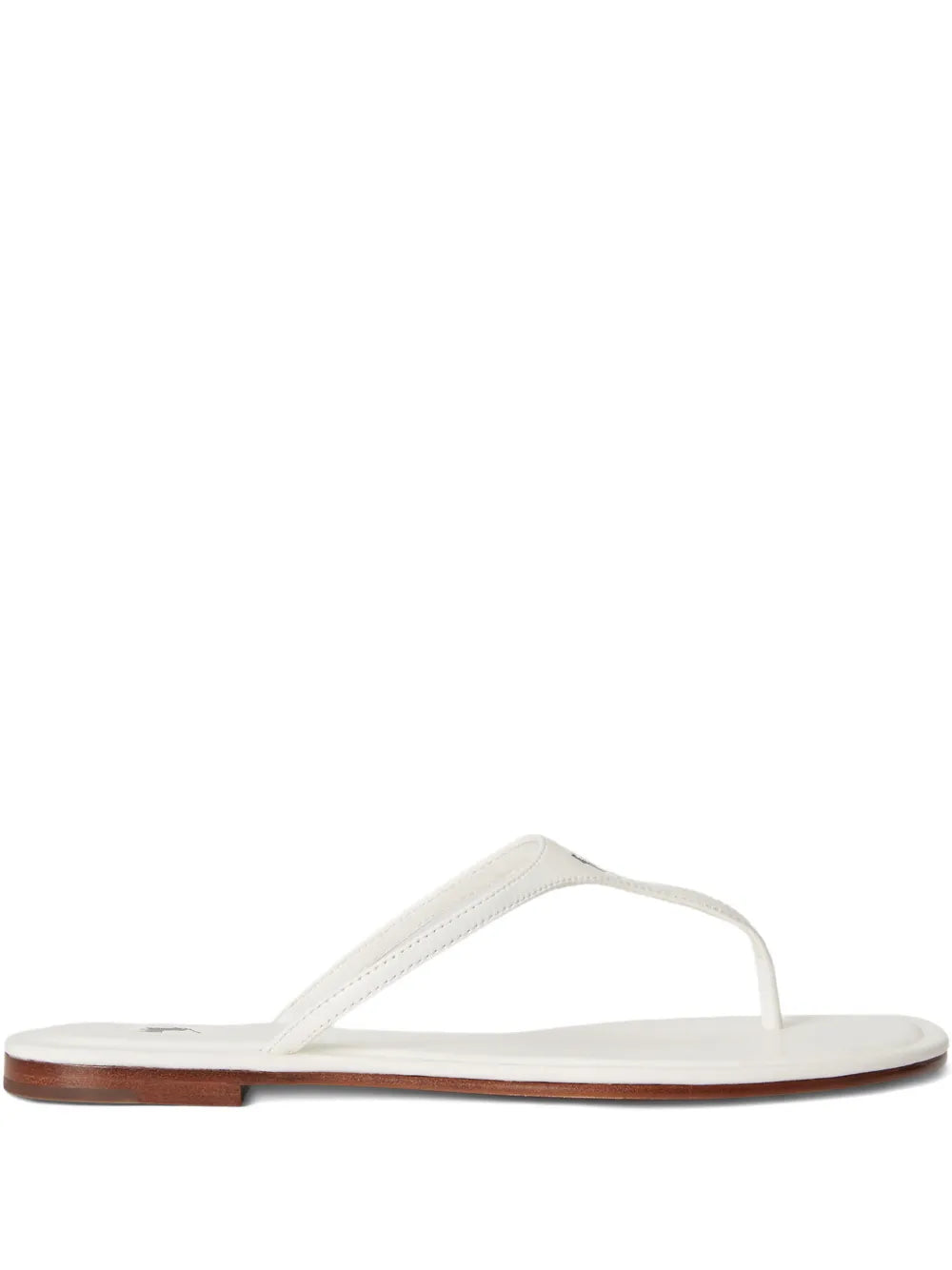 logo-detail leather sandals