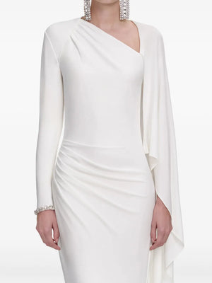 draped maxi dress