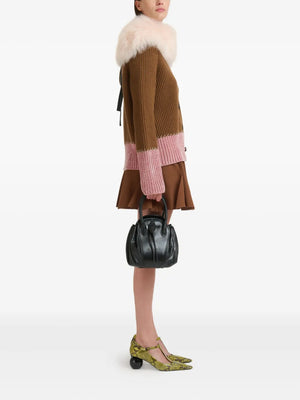 tubular handle tulipea shoulder bag
