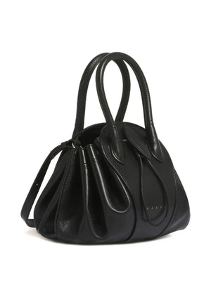tubular handle tulipea shoulder bag