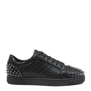 Low Top Lace Up Sneakers Black