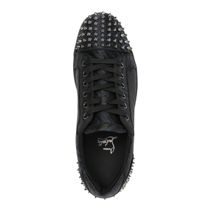 Low Top Lace Up Sneakers Black
