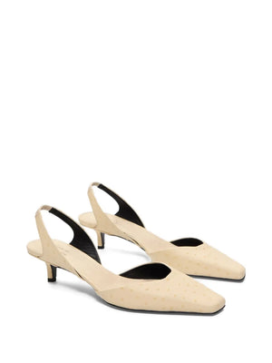 Sully square-toe slingback pumps