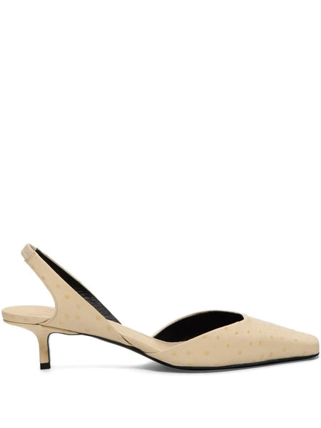 Sully square-toe slingback pumps
