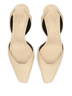 Sully square-toe slingback pumps