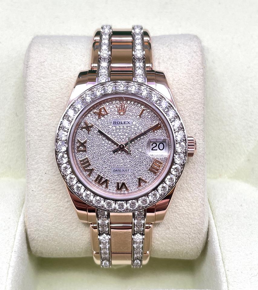 Rolex | Datejust | 81285 | Rose gold | 34 mm | Rose gold | Pink | Automatic