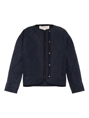 quilted press-stud jacket
