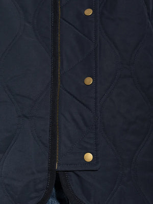 quilted press-stud jacket
