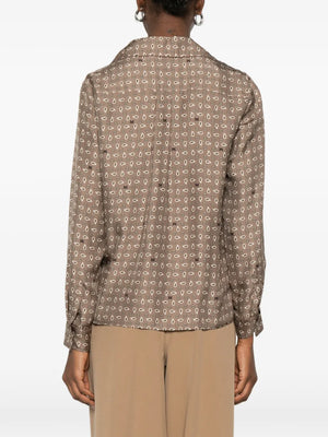 buttoned patterned top