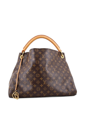 Artsy Handbag Monogram Canvas MM hobo bag