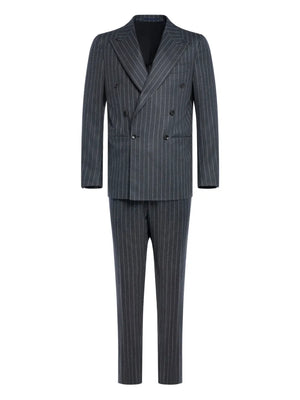 double-breasted pinstripe suit (set of two)