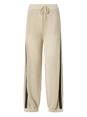striped track pants