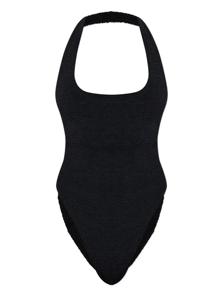 Ava halter textured swimsuit