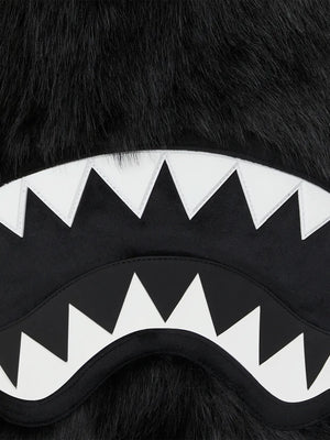 Cray furry shark backpack