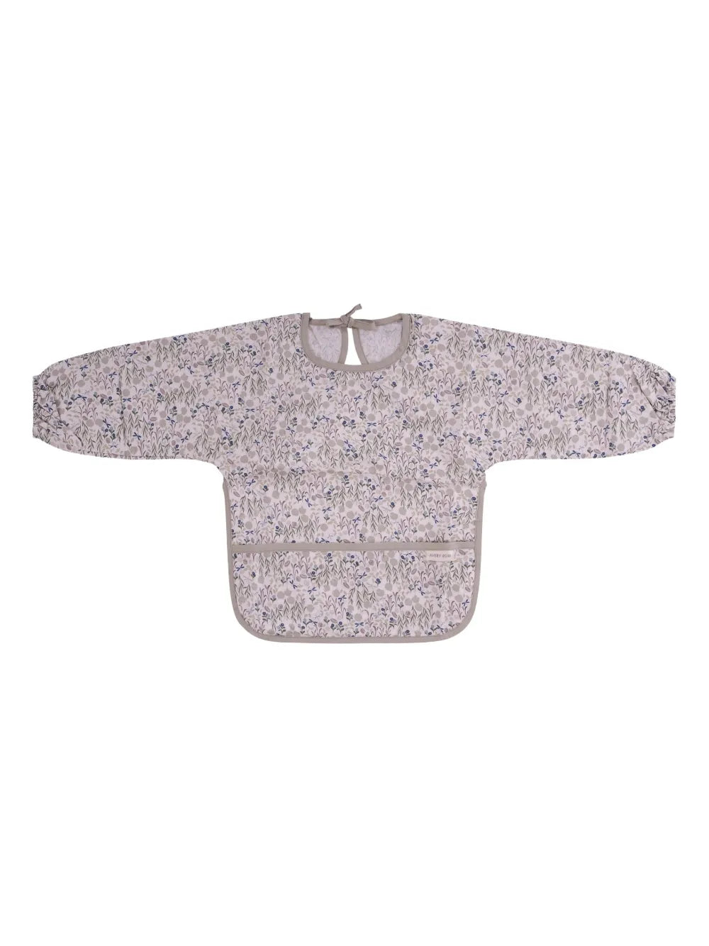 floral long-sleeved bib