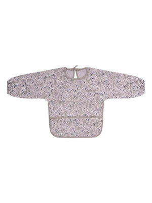 floral long-sleeved bib