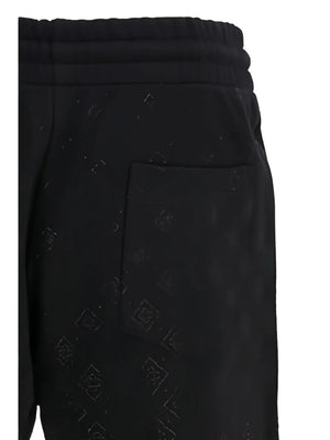 crystal monogram shorts