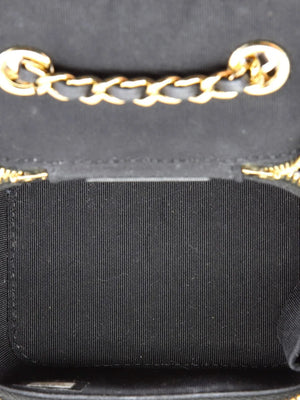 Camellia Bow Vanity Case with Chain Quilted Lambskin Mini crossbody bag