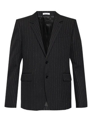 pinstriped blazer