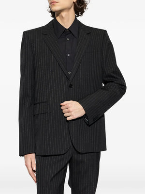 pinstriped blazer