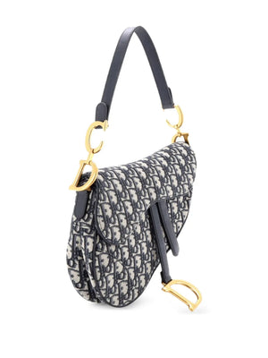 Saddle Handbag with Strap Oblique Canvas Medium shoulder bag