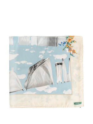 Floral-Print Silk Scarf