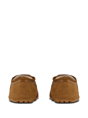 Racer suede panelled sneakers