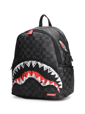 shark checked backpack